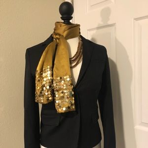 Echo gold sequined holiday scarf